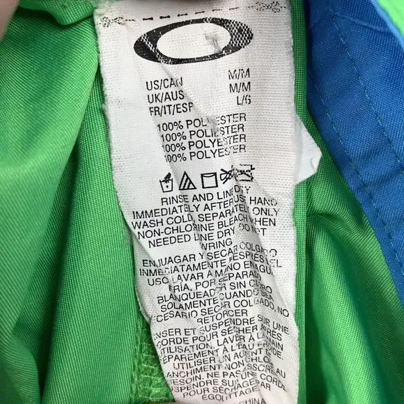 Oakley Green and Blue Men Swim Board Shorts - Picture 10 of 14